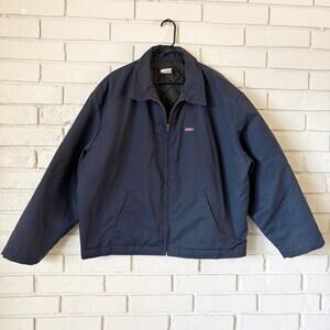 Dickies Insulated Eisenhower Jacket Navy Women 2X Lined Chore Utility Workwear